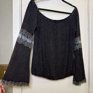 Off shoulder boho top